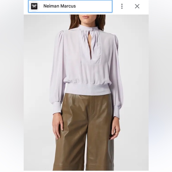 Joie Lyanes  Keyhole Silk Blouse - Picture 1 of 10